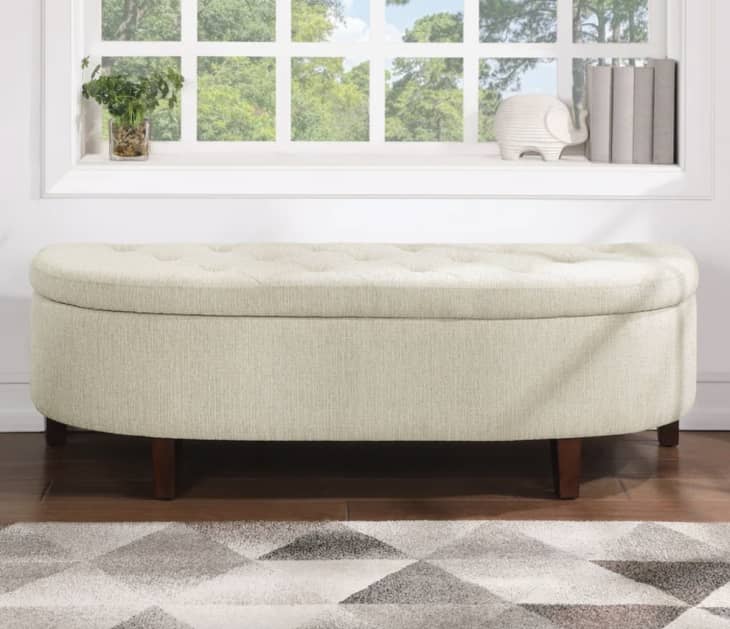 Overstock ottoman sales bench